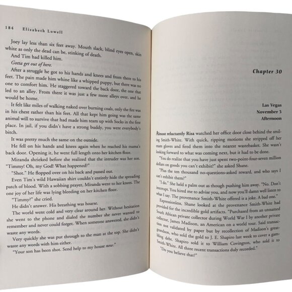 Running Scared Signed First Edition 2002 Elizabeth Lowell HC DJ Thriller Morrow - Picture 12 of 12